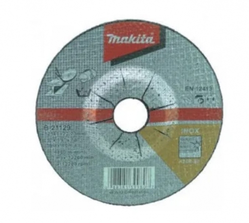 Disco 125mm (5 plg) Desbaste (6mm) Acero Inox Makita