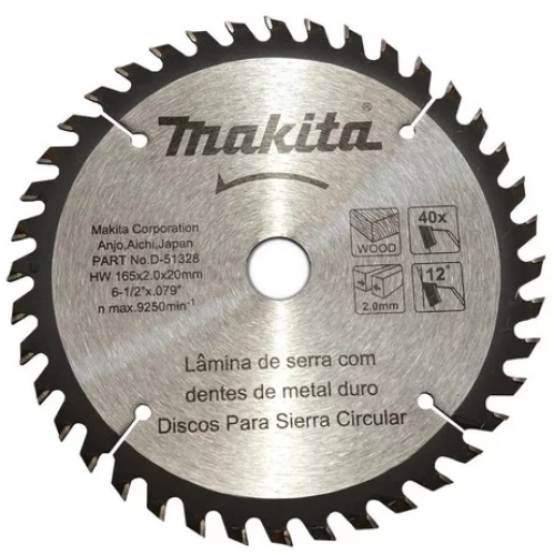 Disco de Sierra 6-1/2 Makita D-51328