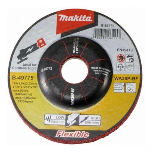 Disco Desbaste Flexible 115x4,0x22,23mm WA36P Makita B-49775