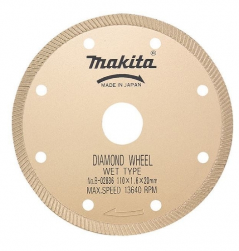 Disco Diamantado Húmedo 110x1,6x20mm B-02836