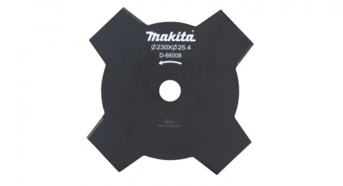 Cuchilla de 4 filos 230x1,8x4TX25,4 P/Desbrozadora Makita D-66008