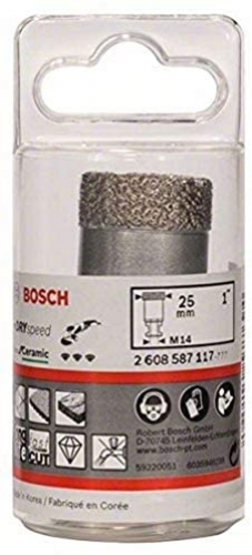 Coronas de diamante para perforación en seco para cerámica Bosch 587117